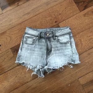 American Eagle High Rise Gray Shorts